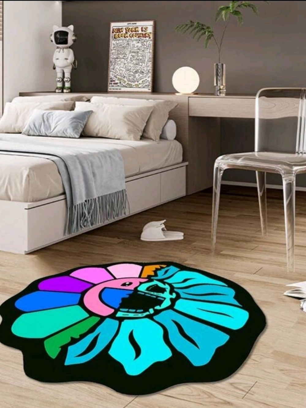 BRAND NEW- COLORFUL RUG - Picture 4 of 6